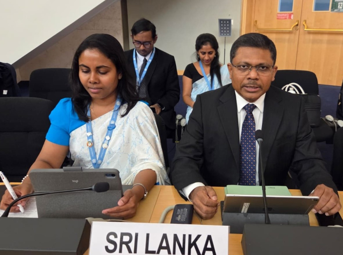  Sri Lanka Highlights Progressive Reforms and Constructive Engagement, responding to the Office of the High Commissioner for Human Rights at 63rd United Nations Human Rights Council Session in Geneva